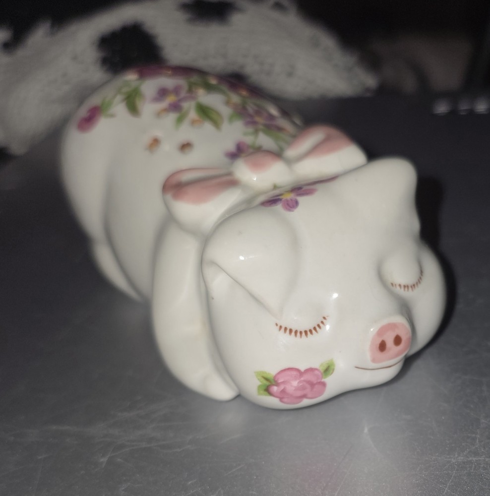 Vintage Avon 1978 Sleeping Pig Sachet Potpourri Ceramarte Hand Painted ~ BRAZIL