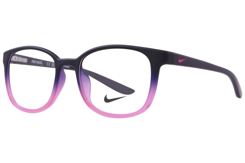 Nike 5027 503 Eyeglasses Youth Kids Girl's Matte Cave Purple/Pink Full Rim 47mm