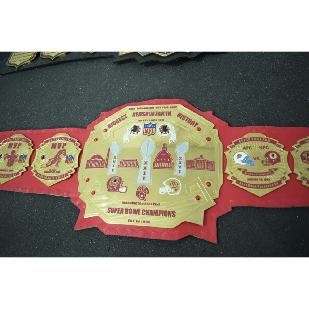 New Redskins Championship Wrestling Brass 2mm Belt