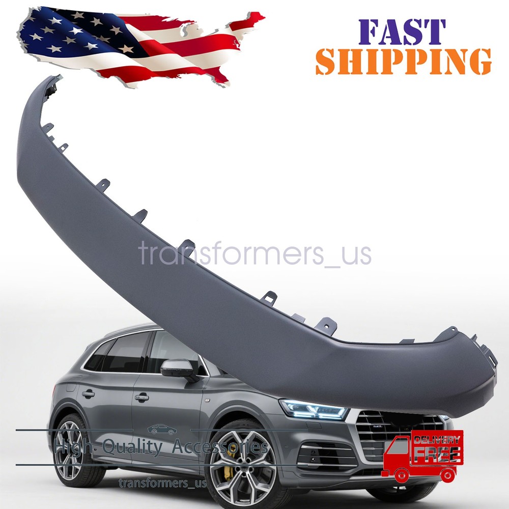For 18-20 Audi SQ5 Q5 80A807061BGRU Black Front Bumper Lower Cover Valance