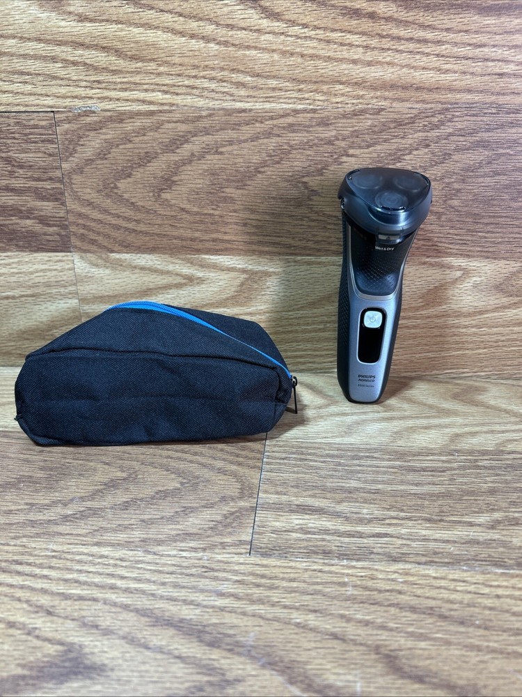 Philips Norelco Series 3000 Cordless Men's Electric Shaver No Charger Blue Black
