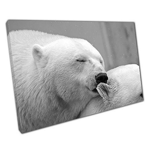 Polar Bear Canvas Wall Art - Arctic Wildlife Decor for Home & Office - Ready to Hang