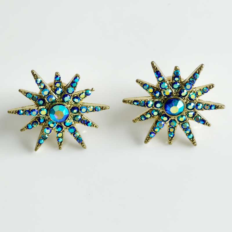Heidi Daus Crystal Star Stud Earrings Retro Versatile Everyday Jewelry for Women