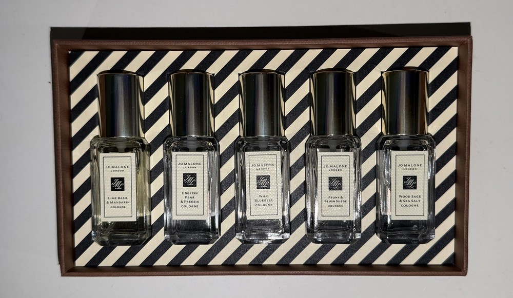 Jo Malone  5 Piece Cologne Collection Set  9 ml/0.3 oz Each - New Open Box