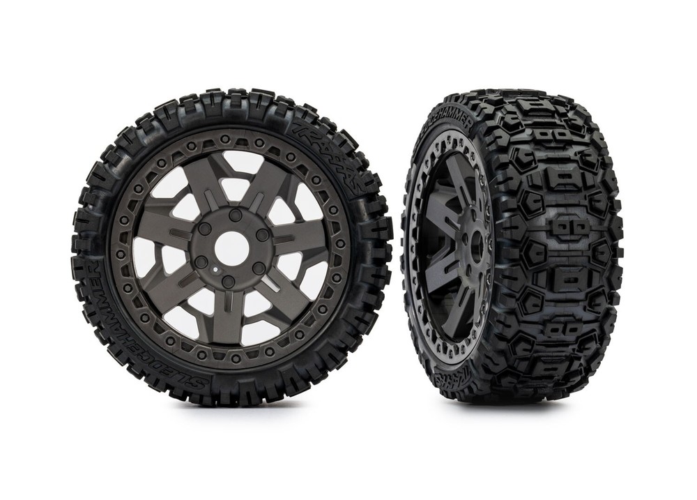 Tire & Wheel 3.0 GRAY Wheel Sledghammer for Jato Traxxas TRA9073