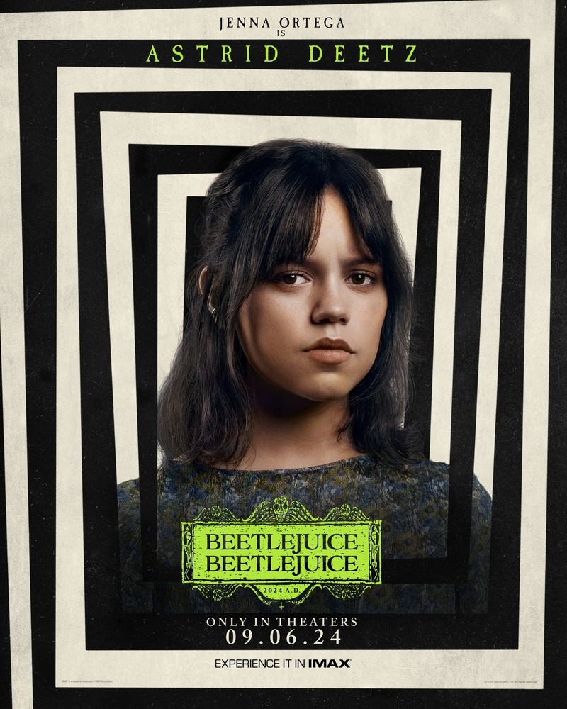 2024 Beetlejuice Movie Poster Print Tim Burton Jenna Ortega Wall Art Decor  