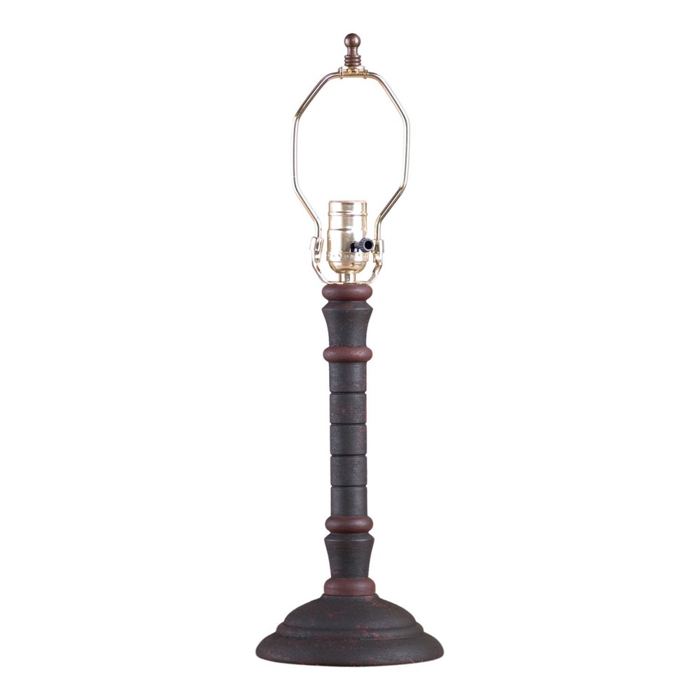 Gatlin Hartford Black Lamp Base with Red Stripe Accent