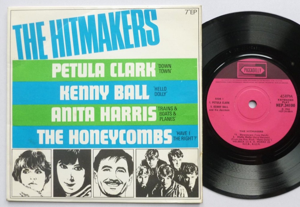 Various Hitmakers EP Piccadilly NEP34100 EX/VG 1966 picture sleeve, with Petula