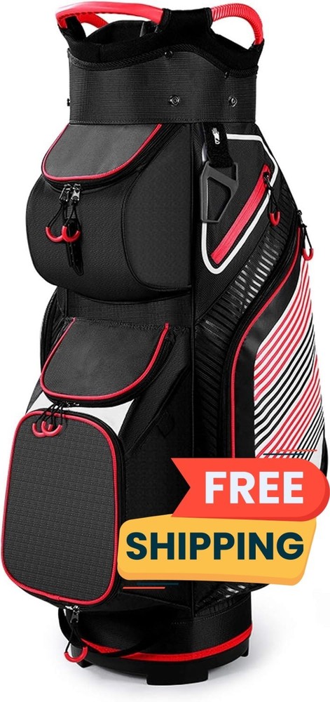 Golf cart dust cover with backpack strap in black