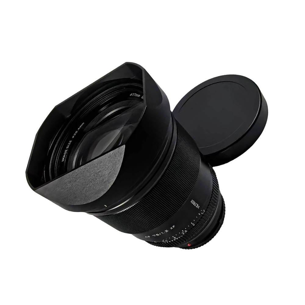 VILTROX 75mm F1.2 Pro Square Metal Lens Hood with Cap