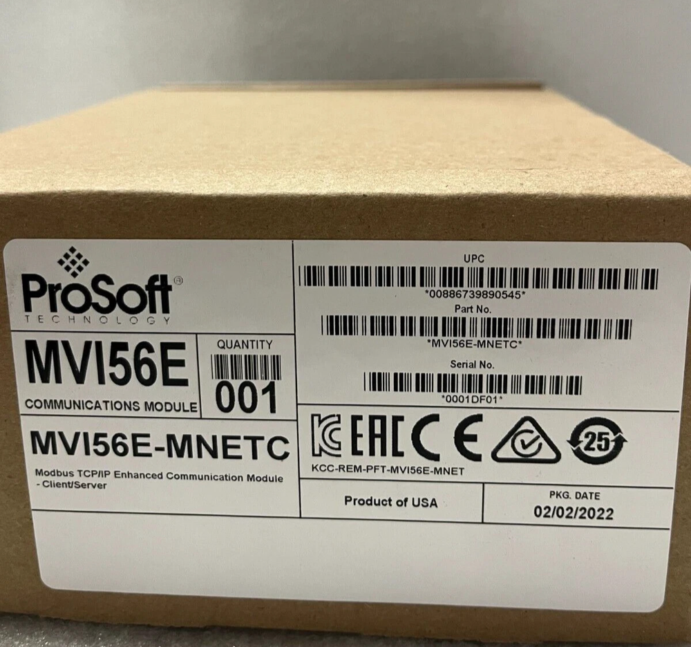 New ProSoft MVI56E-MNETC Modbus TCP/IP Enhanced Communication Module