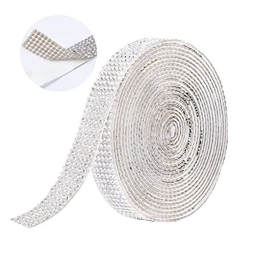 Self Adhesive Crystal Rhinestone Diamond Ribbon，Rhinestone Decorative Sticker