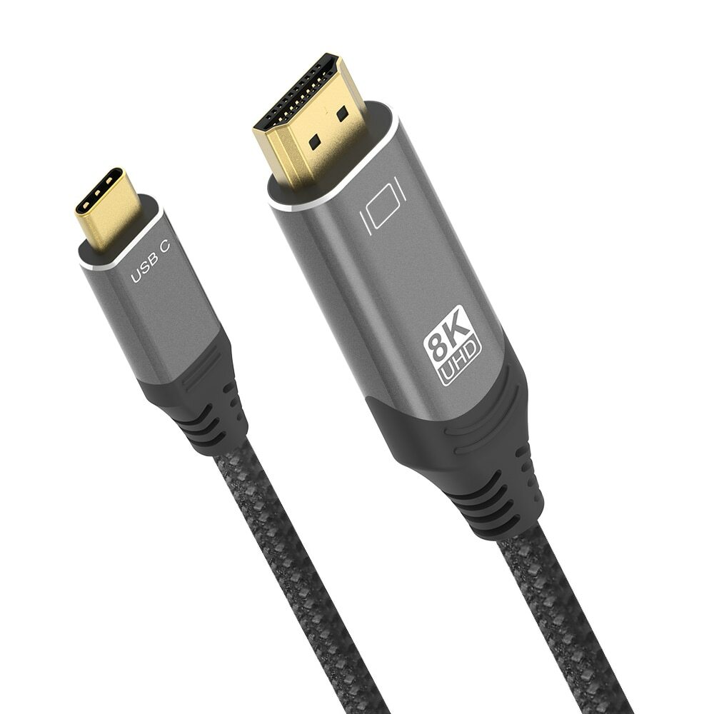 1m Type-C to HDMI Cable UHD 8K 4K 48Gbps Thunderbolt 4 HDR 4:4:4 for MacBook Pro