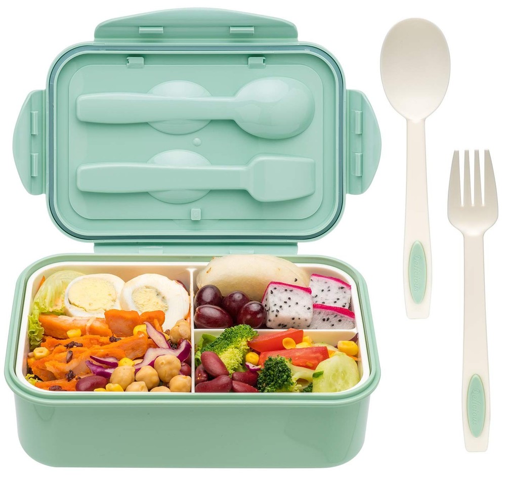1100ml Bento Lunch Box for Adults & Kids with Included Spoon