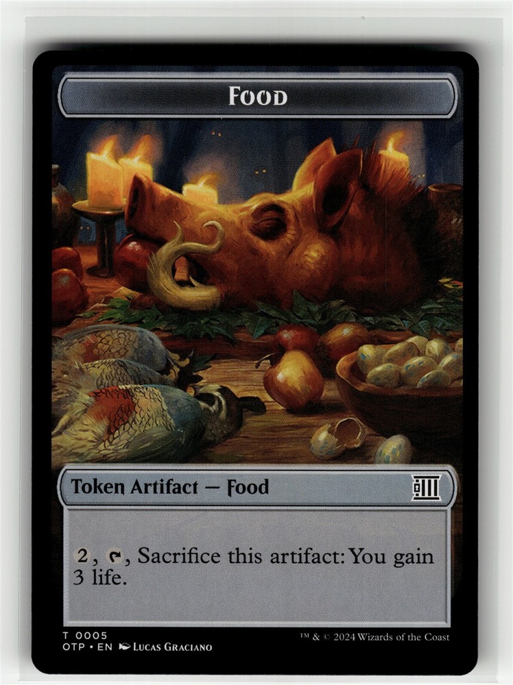 FOOD // PLOT DOUBLE-SIDED TOKEN Breaking News #5//20 OTP(NM+)(MTG)