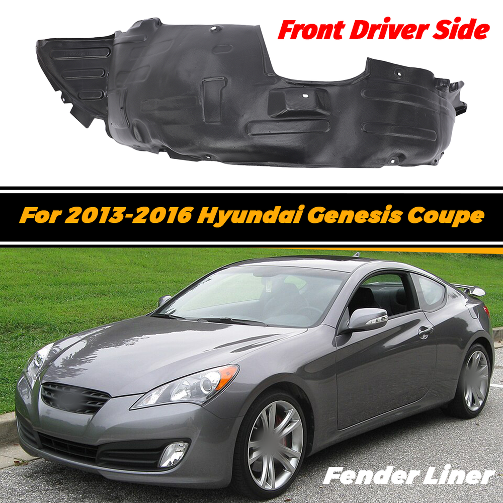 2013-2016 Hyundai Genesis Coupe Front Driver Side Fender Liner