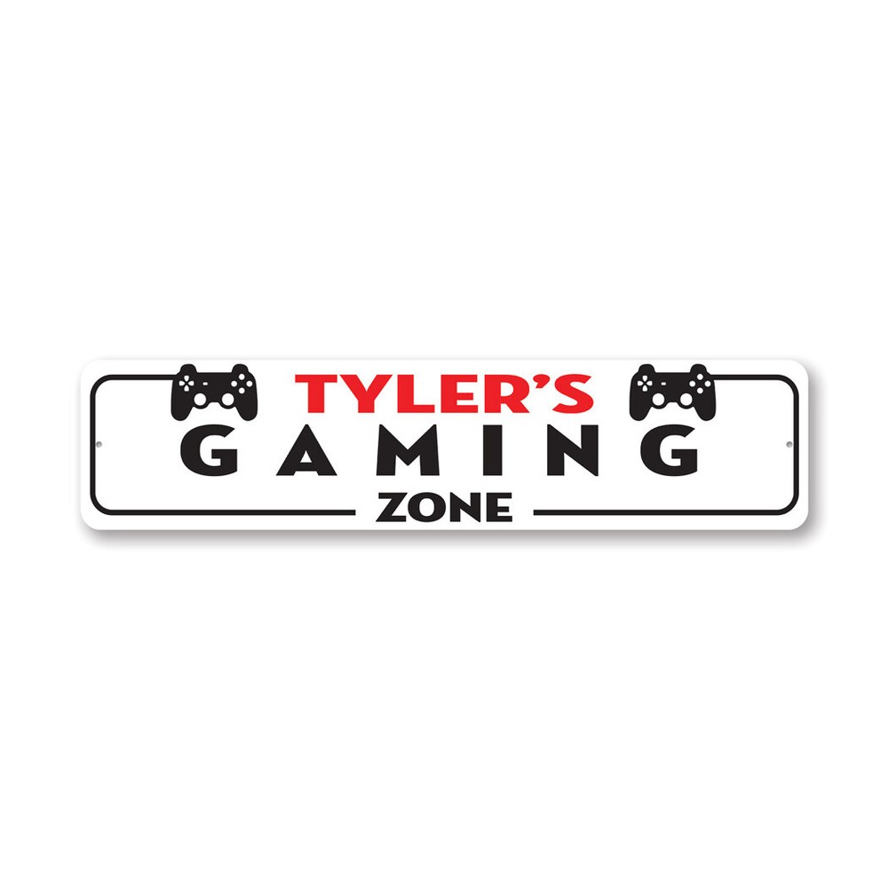 Custom Gaming Zone Metal Sign