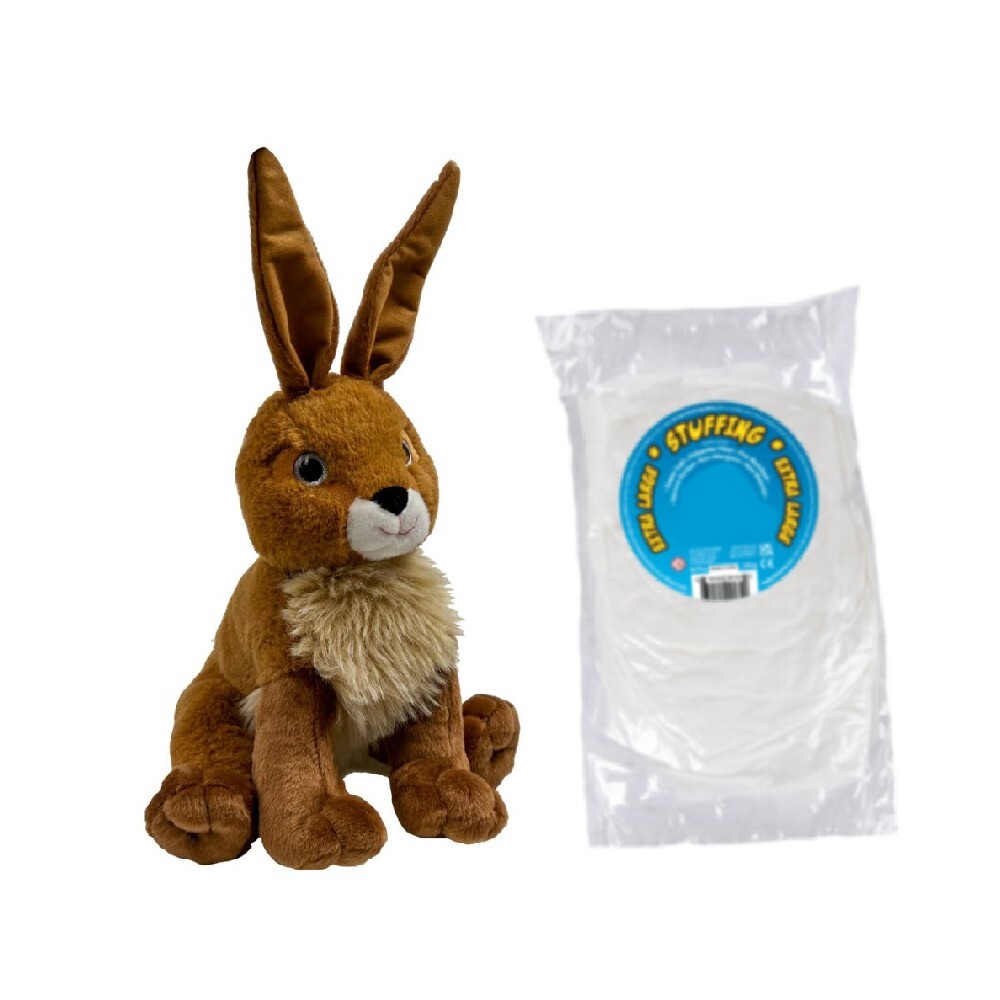 Jackson the Jackrabbit 8'' Plush Kit -DIY Stuffed Animal Skin with Fiber Filling