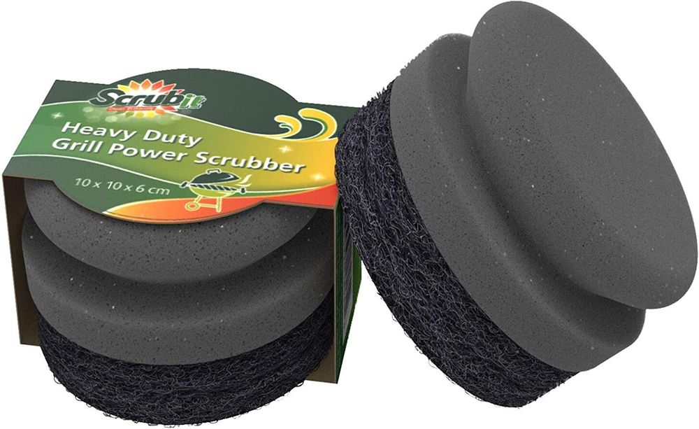 SCRUBIT Grill Cleaning Brush - Grill Sponge Bristle Free BBQ Cleaner with Heavy