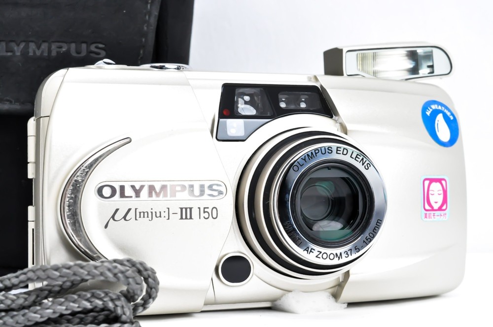 Near Mint Olympus mju Stylus III 150 Point & Shoot Film Camera Japan