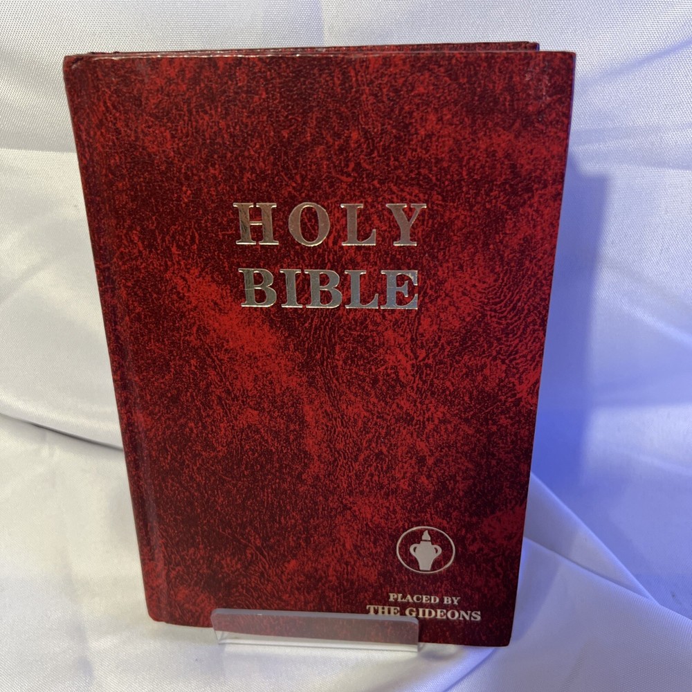 Holy Bible Placed by the Gideons Hardcover King James Version Old & New, EUC