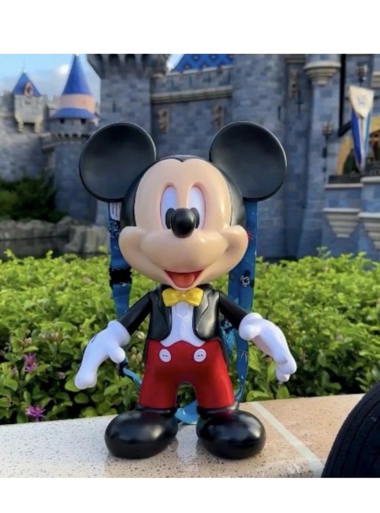 IN HAND Disneyland 70th Celebration - Talking Moving Mickey Mouse Popcorn Bucket