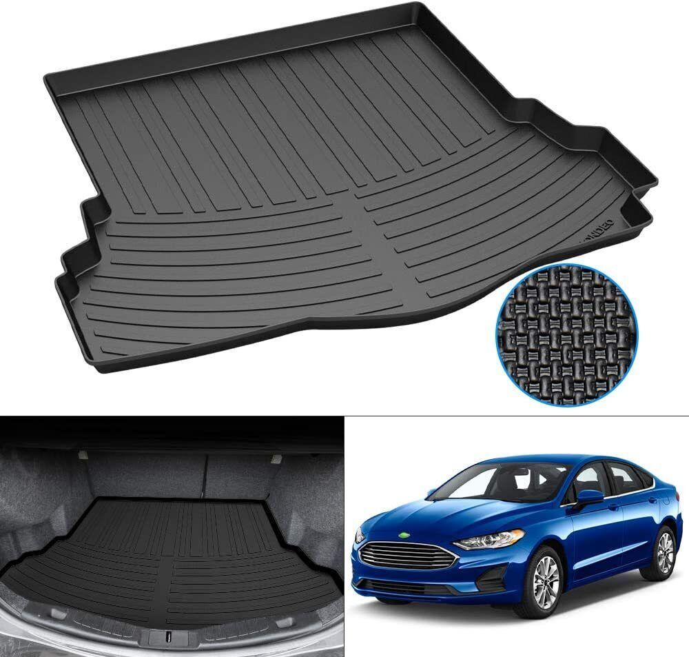 Rear Cargo Trunk Liner TPO Floor Mat fit for 2013-2020 Ford Fusion Gas Engine