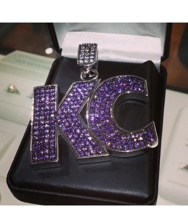 925 Silver Cubic Zirconia initial letters Custom Nane Solid Back Men pendan