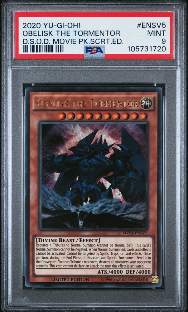 Obelisk the Tormentor MVP1-ENSV5 Dark Side of Dimensions Limited Secret Edition
