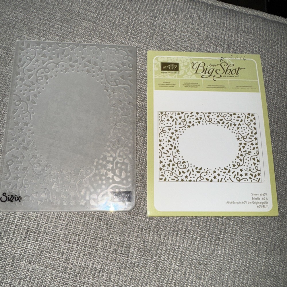 Stampin’ Up! CONFETTI Embossing Folder USED