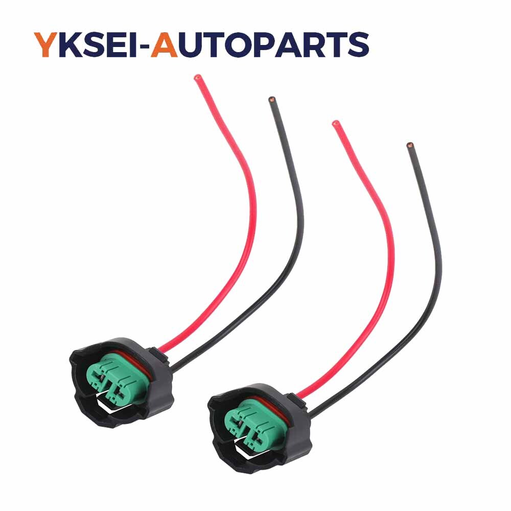 Wire Pigtail Female C H11 Two Harness Fog Light Bulb Repair Socket Connector US