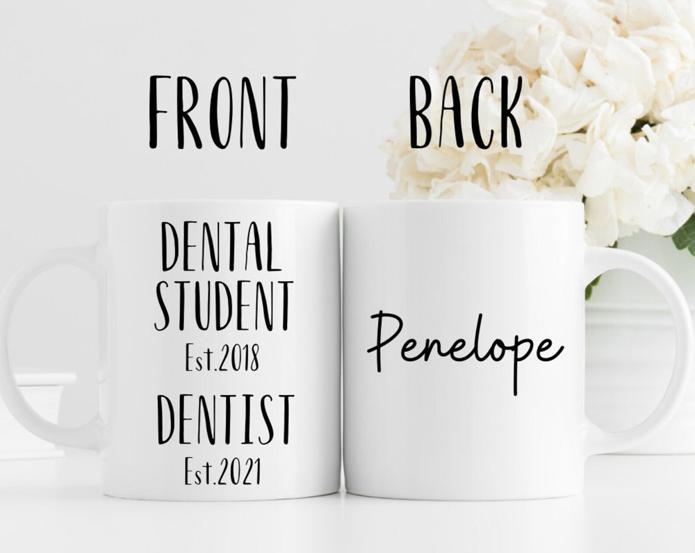 Custom Dentist Mug with Name - Perfect Graduation Gift for New Dental Grad