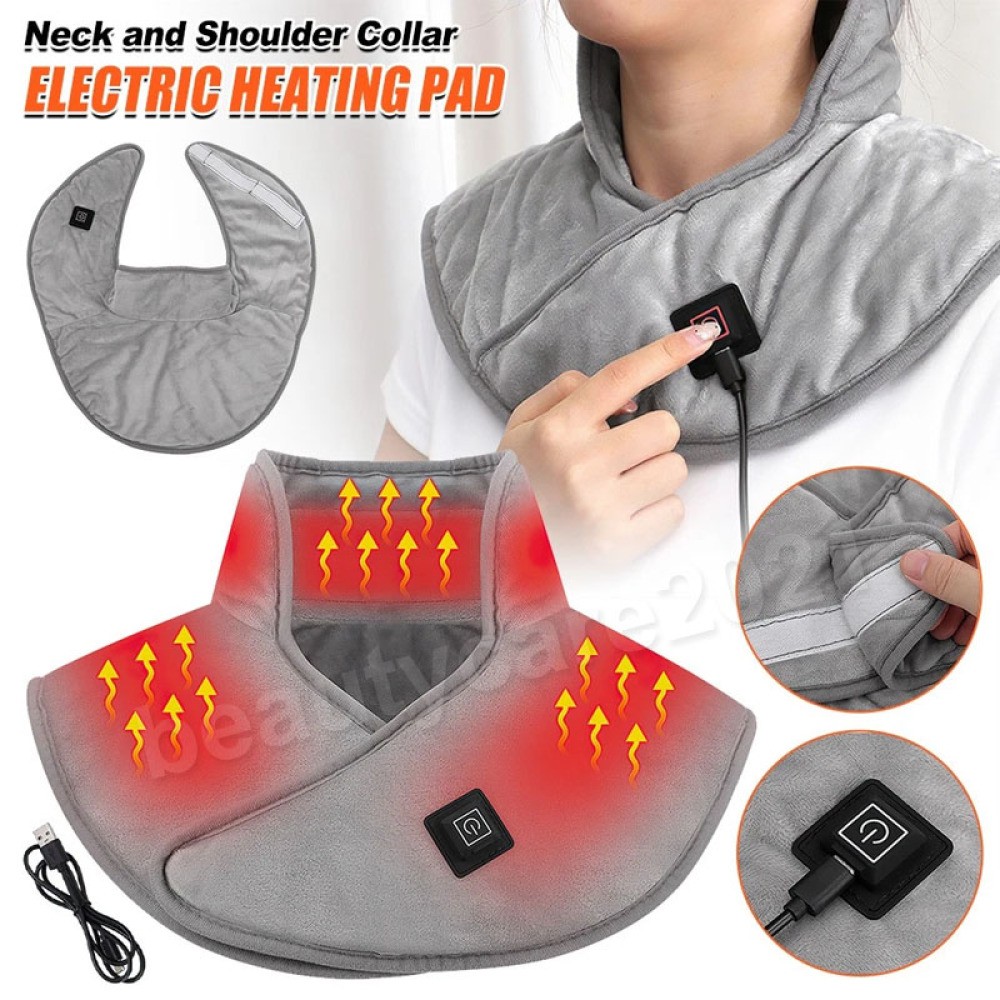 Electric Neck & Back Heating Pad Wrap For Neck , Shoulder ,Back Pain Relief Gift