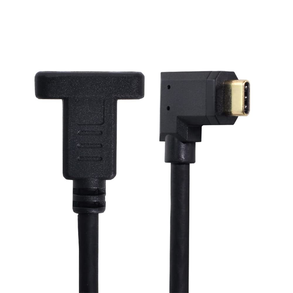 90 Degree Left Right Angled USB-C 3.1 Male to Female Extension Cable