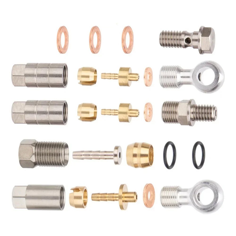 Banjo Connector Kit for Shimano Hydraulic Disc Brake Bike Fittings Cycling Parts