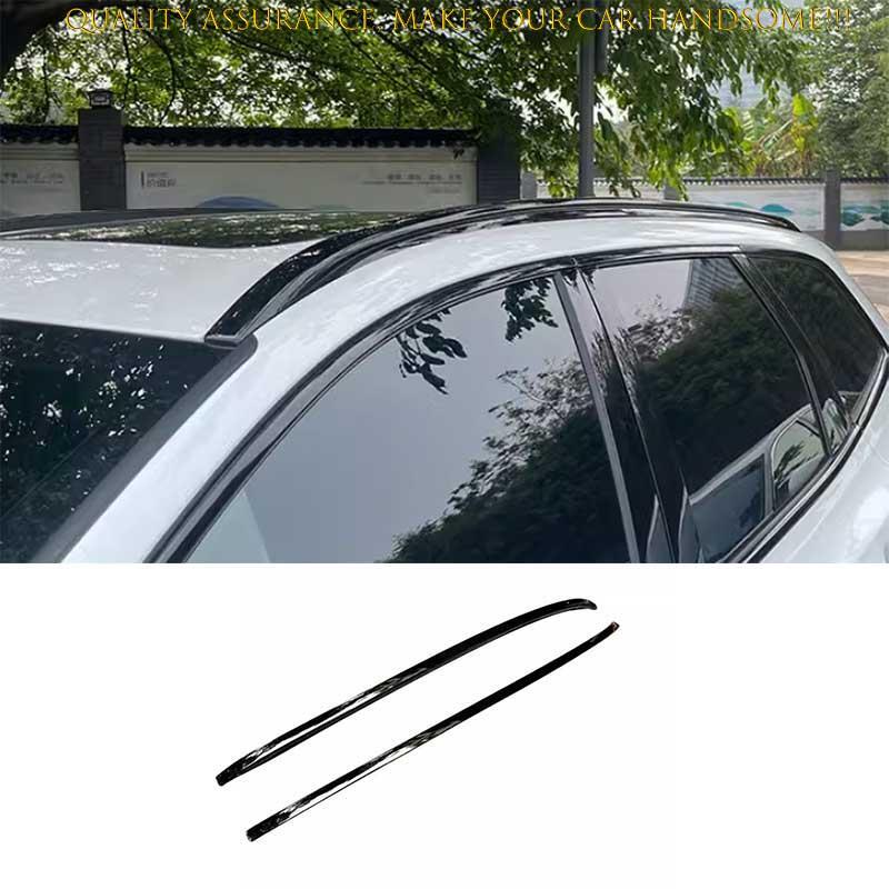 Glossy Black Roof Rack Rail Strip for Volvo XC60 2018-2024 Models