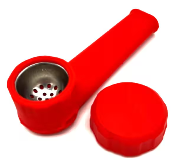 Discreet Silicone Smoking Pipe- Rubber Silicone