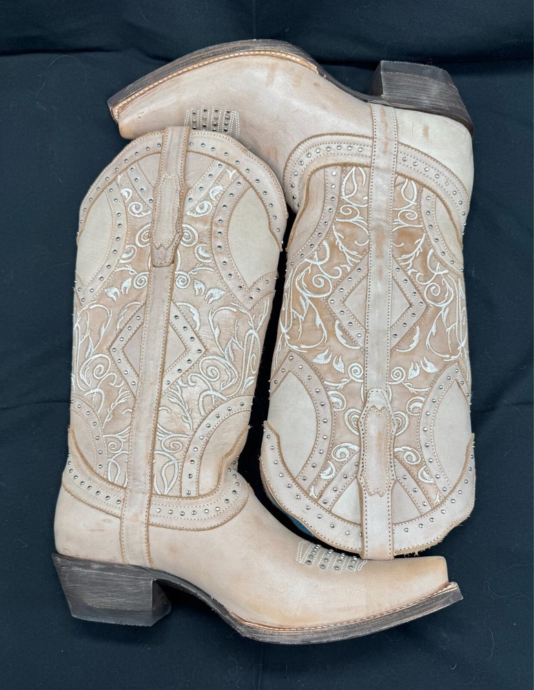 New Western Standard Ladies Cowgirl Lace Boots Size 7.5 NWB