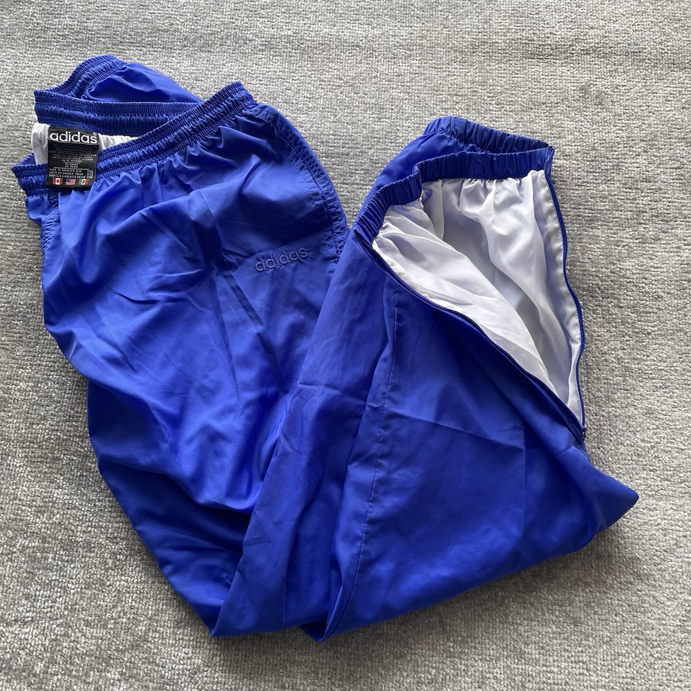 Adidas Y2K 2XL Windbreaker Tapered Track Pants Blue Men's 2XL Baggy parachute