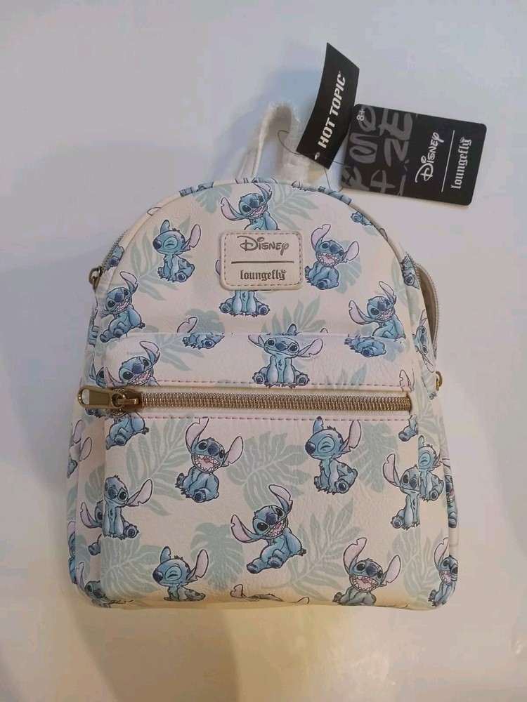 NWT Loungefly Disney Lilo & Stitch Tropical Leaves Mini Backpack New With Tags