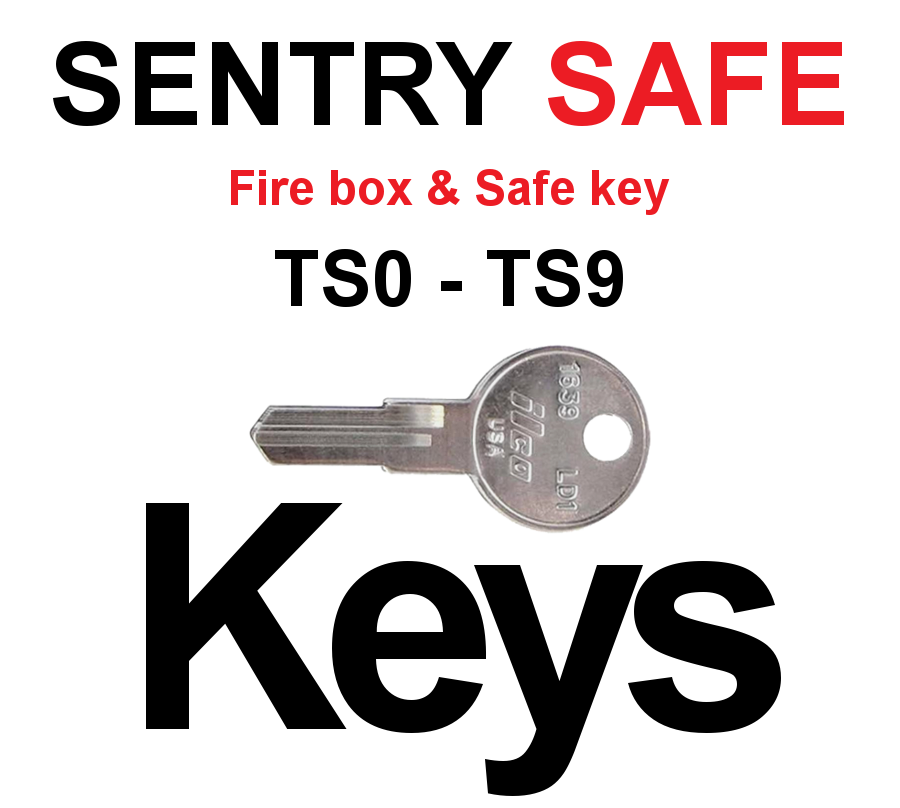 Sentry Safe and Fire Box Replacement Keys for TS0 to TS9 Series