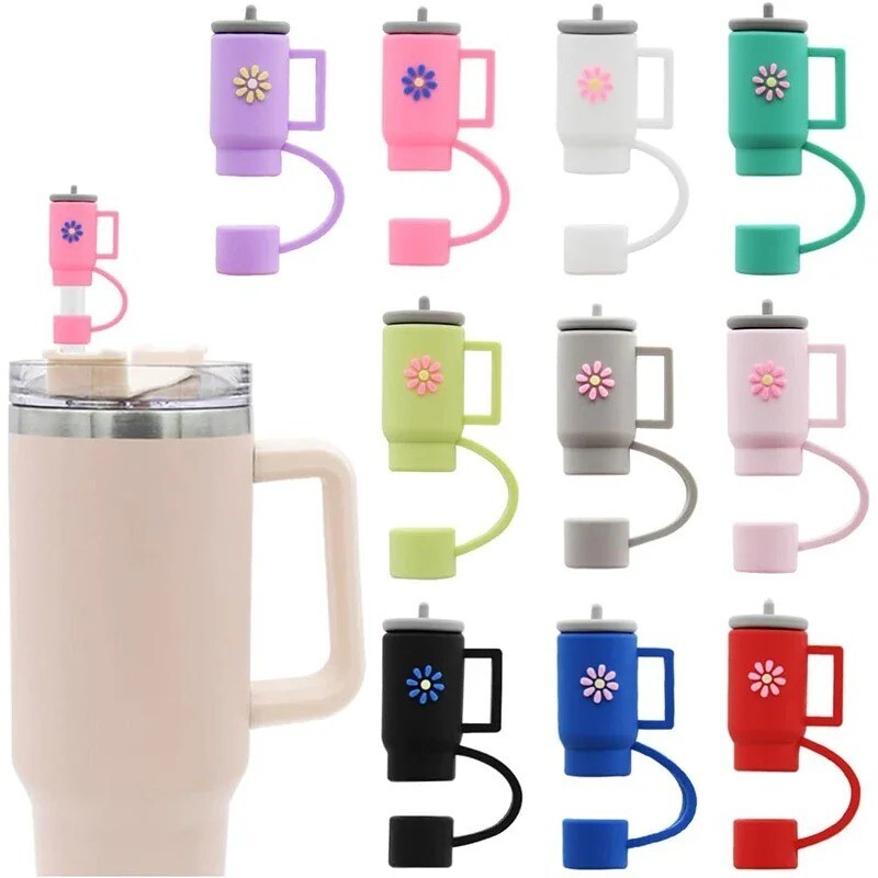 10PCS Silicone Straw Covers for Stanley 30 & 40 oz Tumblers