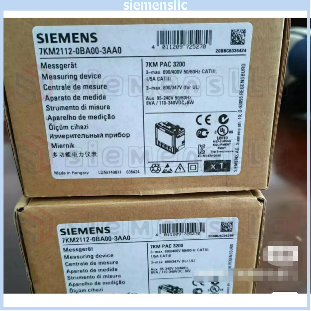 7KM2112-0BA00-3AA0 Siemens SENTRON PAC3200 Expedited Shipping UPS Express GQ