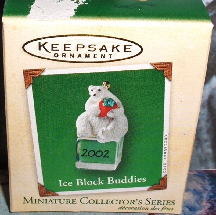 Ice Block Buddies`2002`Miniature-Cold As Ice -Warm Heart,Hallmark Ornament-SALE