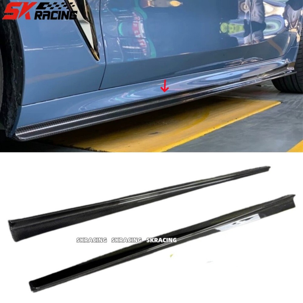 Real Carbon Fiber Side Skirts Kits For BMW 8 Series M850i G14 G15 G16 2020-2025