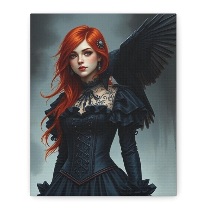 Wall Art for Fantasy Home Decor Lovers. Art Title: Ebonlace Fantasy