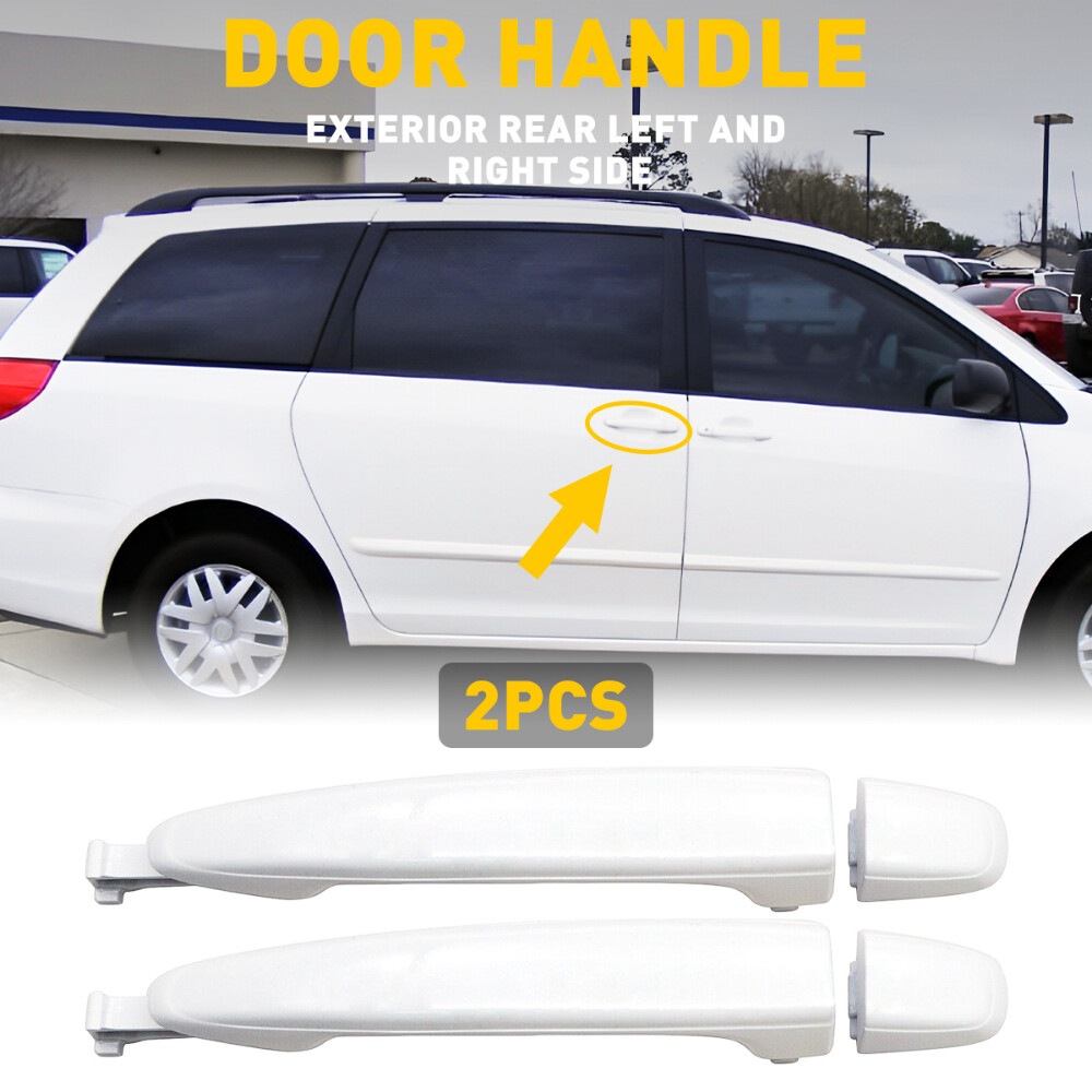 2x Rear Sliding Door Passenger Handle Driver Side For Toyota Sienna 2004 -10
