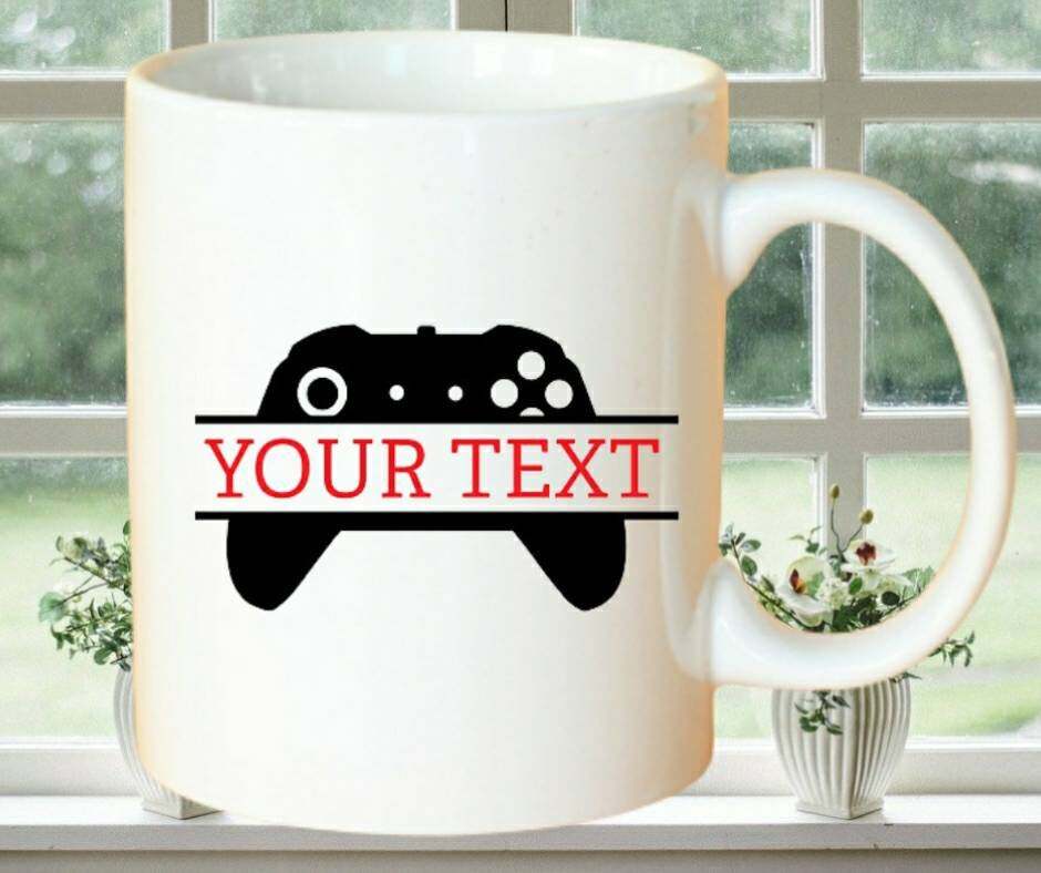 Gaming Mug Custom Name Mug Colourful Id Rather Be Gaming