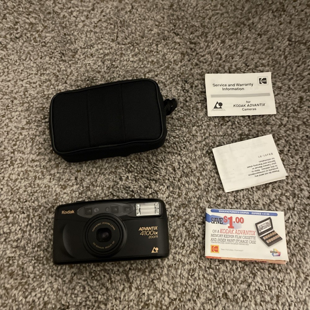 Vintage Kodak Advantix 4100ix Zoom 35mm Point & Shoot Film Camera, Tested VG.