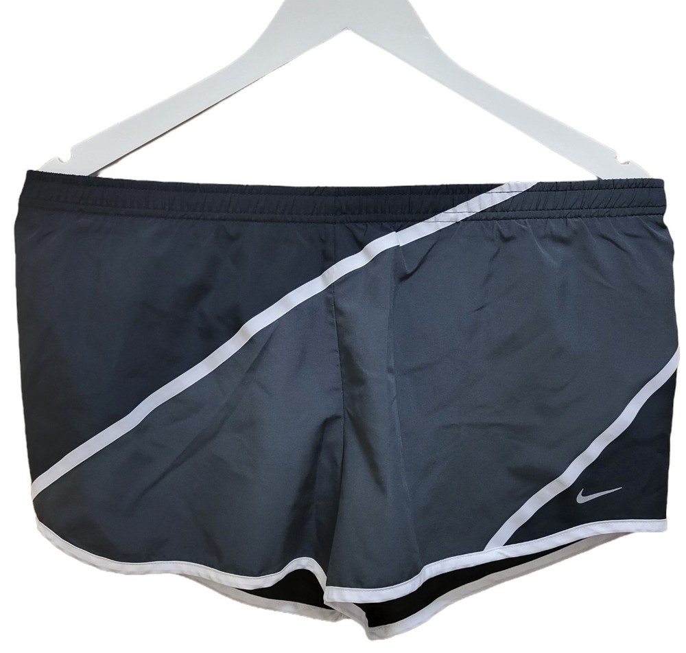 NIKE DRI-FIT RUNNING SHORTS BLACK WOMENS UK M